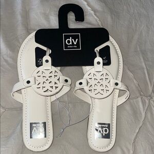 Dolce Vita White/cream  Cut-Out Sandals